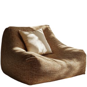 Nordic Simple Flax Texture Bean Bag Chair